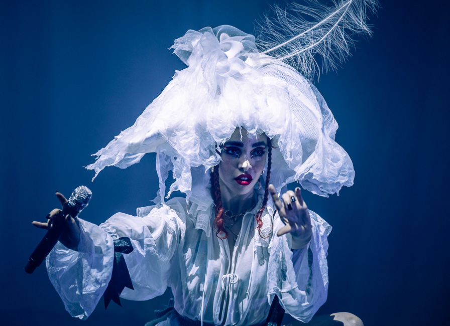 FKA Twigs, Moore Theatre, photo by Sal Barragan