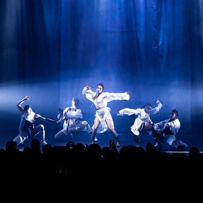 FKA Twigs, Moore Theatre, photo by Sal Barragan