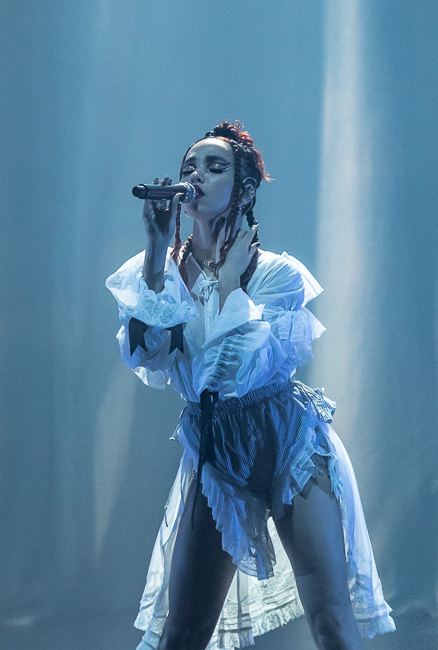 FKA Twigs, Moore Theatre, photo by Sal Barragan