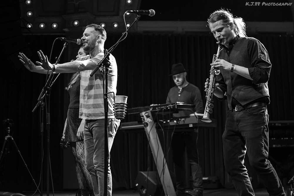 Ezra Bell, Crystal Ballroom, Portland's Folk Festival, photo by Kevin Pettigrew