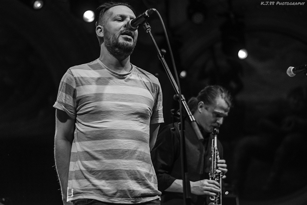 Ezra Bell, Crystal Ballroom, Portland's Folk Festival, photo by Kevin Pettigrew
