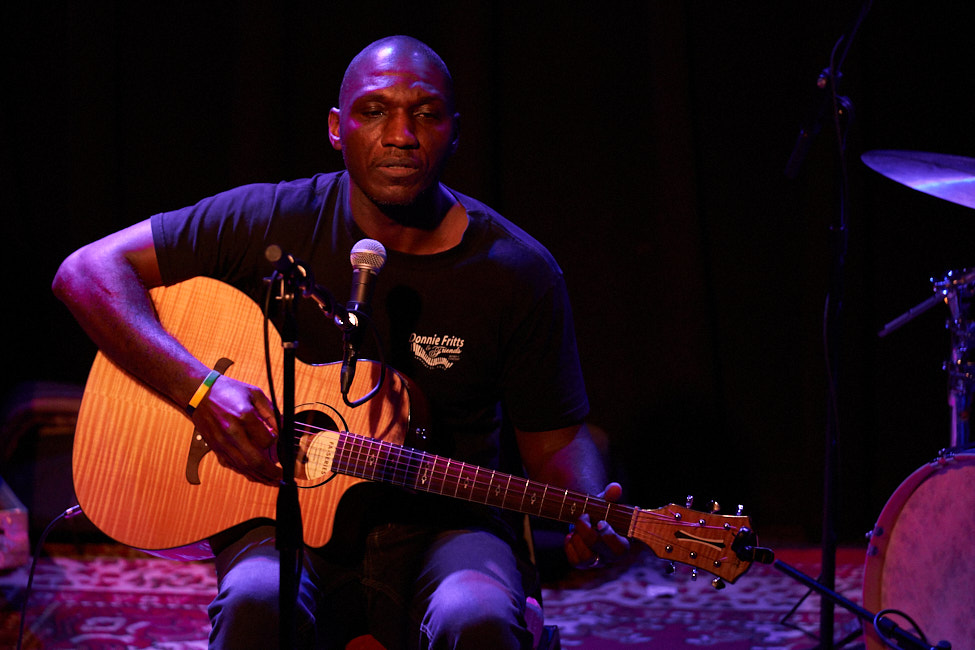 Cedric Burnside, Mississippi Studios, photo by Tyler Johnston