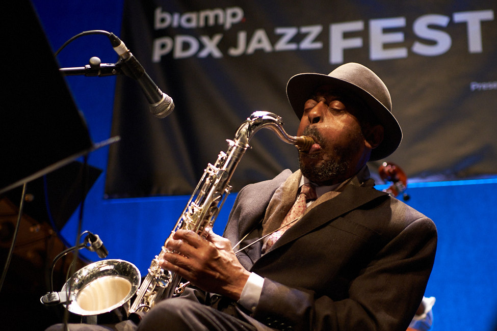 Archie Shepp, Newmark Theatre, PDX Jazz Festival, photo by Tyler Johnston