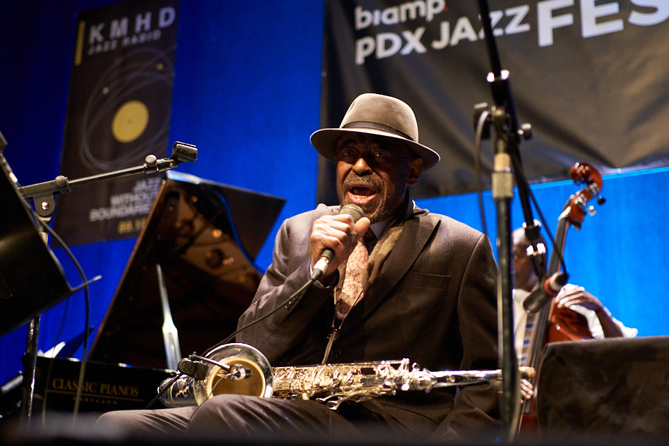 Archie Shepp, Newmark Theatre, PDX Jazz Festival, photo by Tyler Johnston