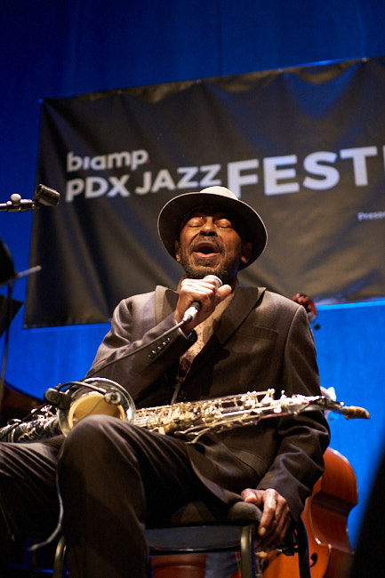 Archie Shepp, Newmark Theatre, PDX Jazz Festival, photo by Tyler Johnston