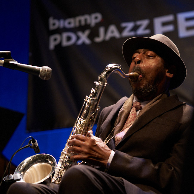 Archie Shepp, Newmark Theatre, PDX Jazz Festival, photo by Tyler Johnston