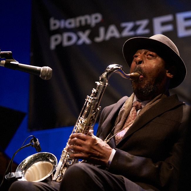 Archie Shepp, Newmark Theatre, PDX Jazz Festival, photo by Tyler Johnston