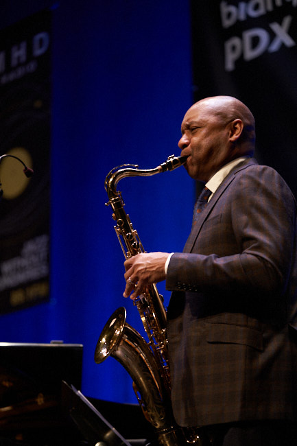 Branford Marsalis, Newmark Theatre, PDX Jazz Festival, photo by Tyler Johnston