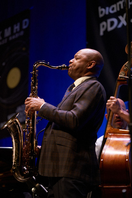Branford Marsalis, Newmark Theatre, PDX Jazz Festival, photo by Tyler Johnston