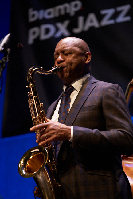 Branford Marsalis, Newmark Theatre, PDX Jazz Festival, photo by Tyler Johnston
