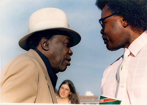 The Cascade Blues Association sponsored the first Rose City Blues Festival (now Waterfront Blues Festival) in 1987 and the Norman Sylvester Blues Band performed alongside John Lee Hooker (pictured), Paul deLay Band, Curtis Salgado, and The Lloyd Jones Struggle