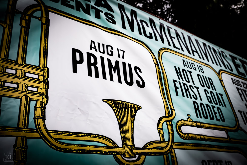 Primus, Edgefield Amphitheater, photo by Kris Luke