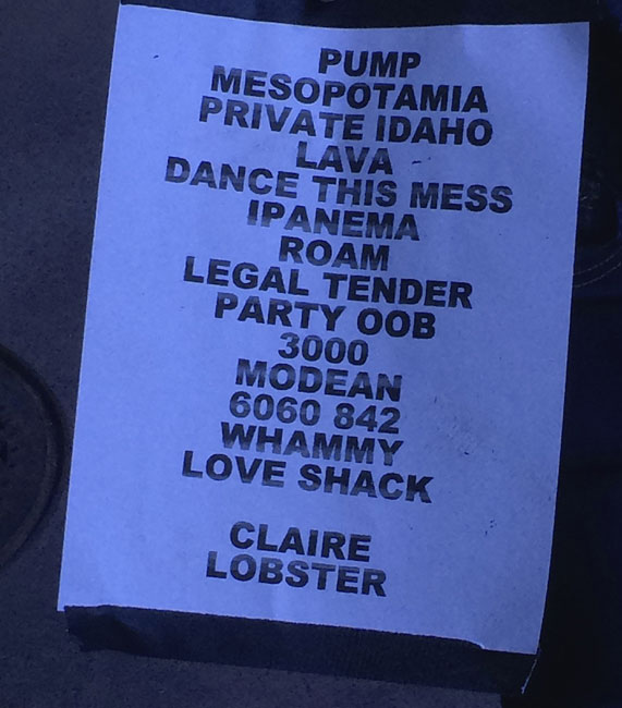 The B-52's, Oregon Zoo Amphitheatre, photo by John Alcala