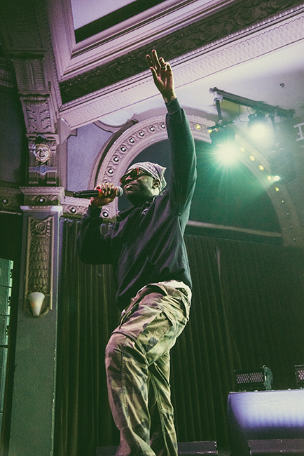Isaiah Rashad, Crystal Ballroom, photo by Henry Ward