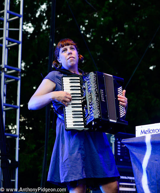 The Decemberists, Jenny Conlee, Edgefield Amphitheater, photo by Anthony Pidgeon