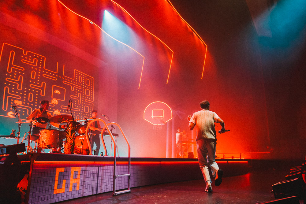 Glass Animals, Keller Auditorium, photo by Blake Sourisseau
