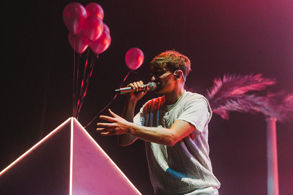 Glass Animals, Keller Auditorium, photo by Blake Sourisseau