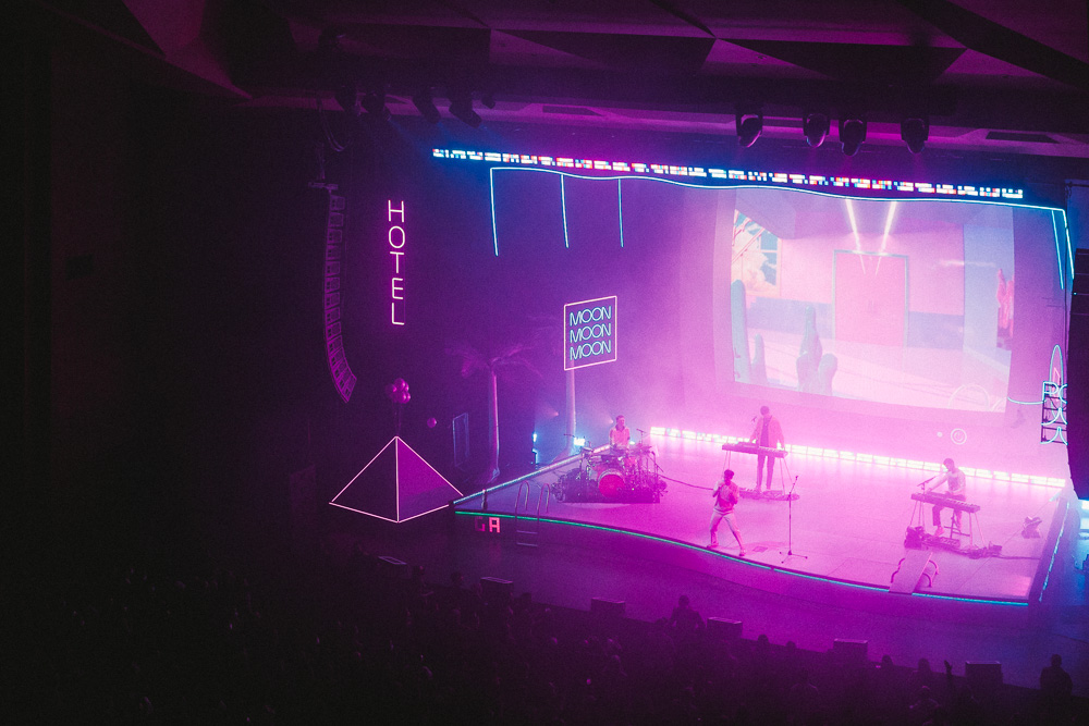 Glass Animals, Keller Auditorium, photo by Blake Sourisseau