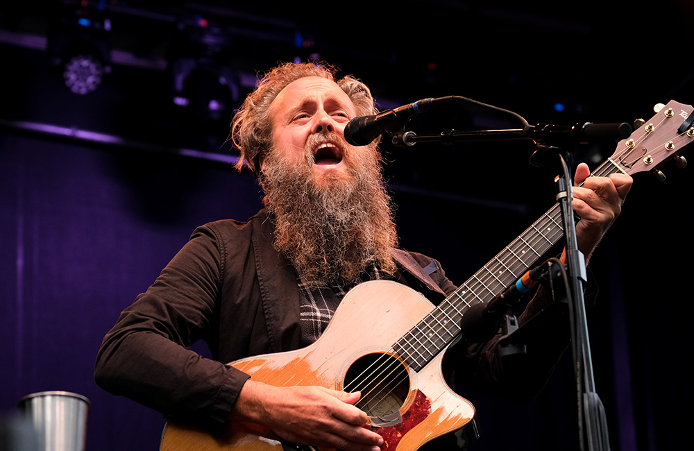 Iron & Wine, Pioneer Courthouse Square, photo by Joe Duquette