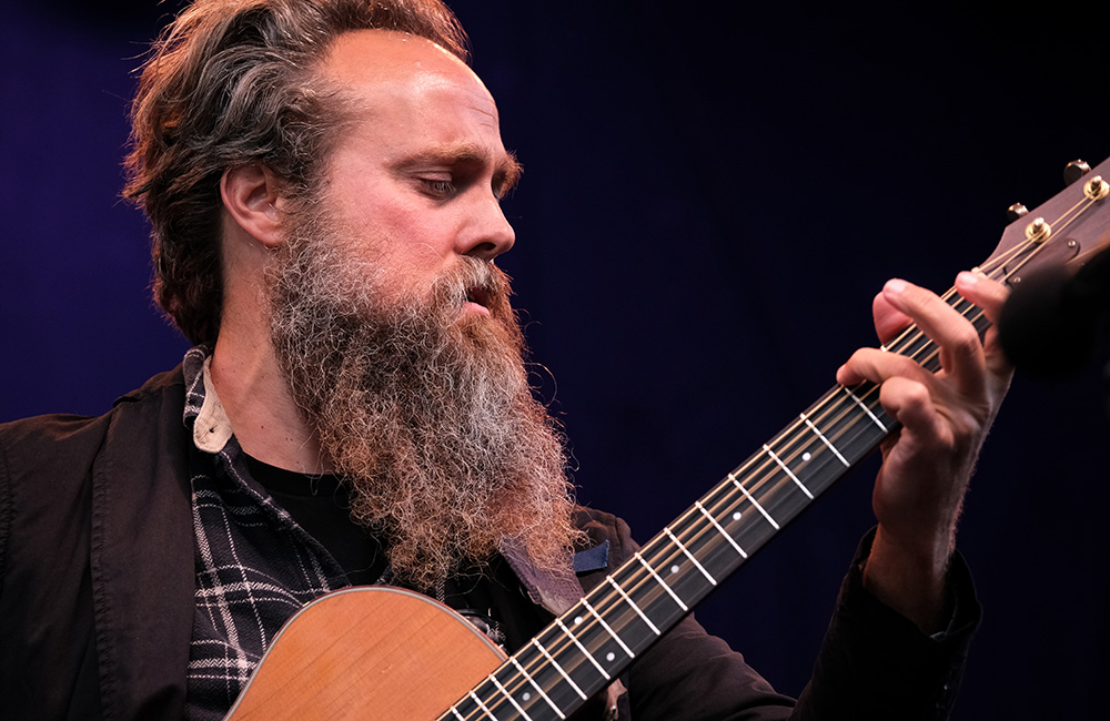 Iron & Wine, Pioneer Courthouse Square, photo by Joe Duquette