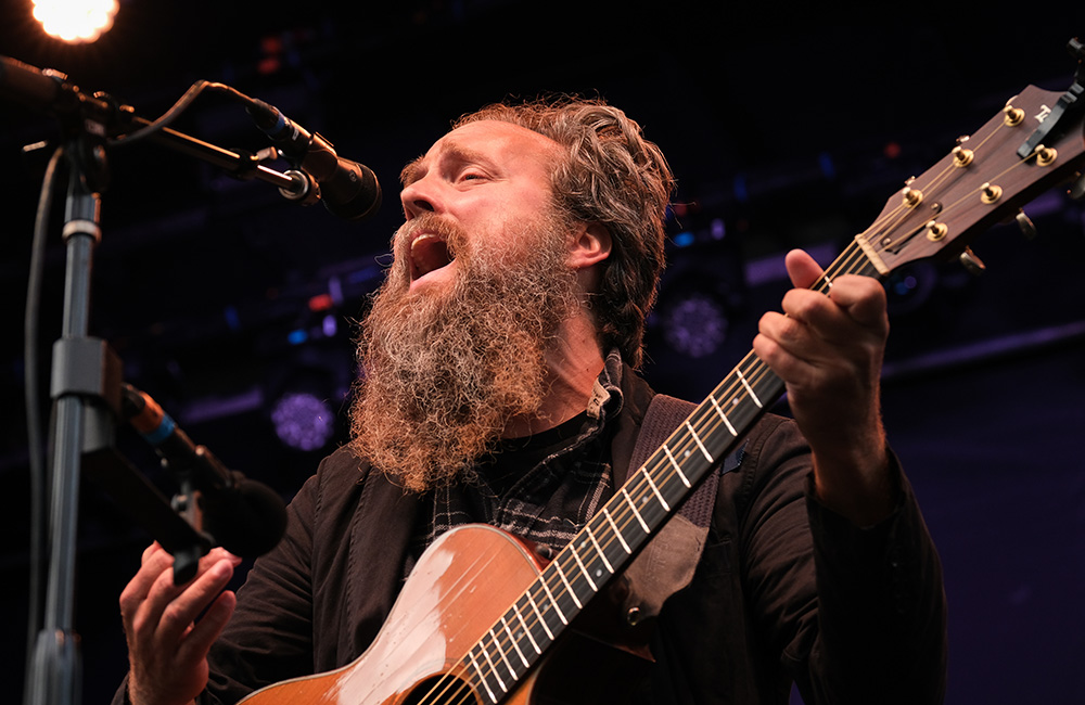 Iron & Wine, Pioneer Courthouse Square, photo by Joe Duquette