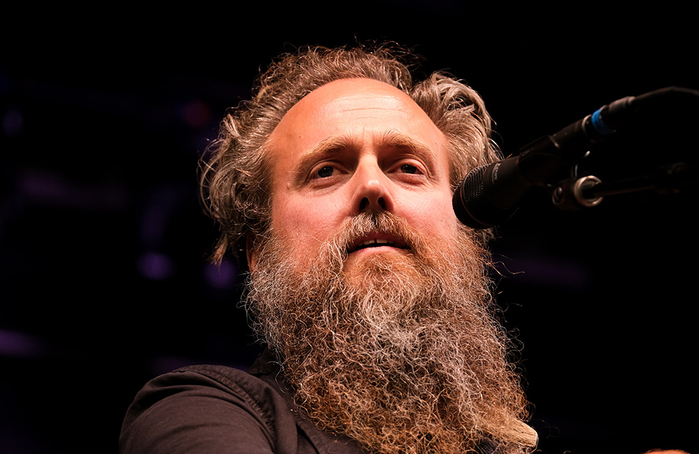 Iron & Wine, Pioneer Courthouse Square, photo by Joe Duquette