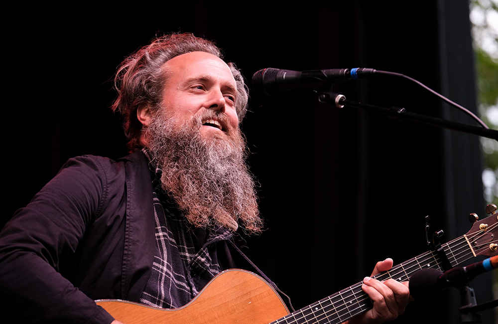 Iron & Wine, Pioneer Courthouse Square, photo by Joe Duquette