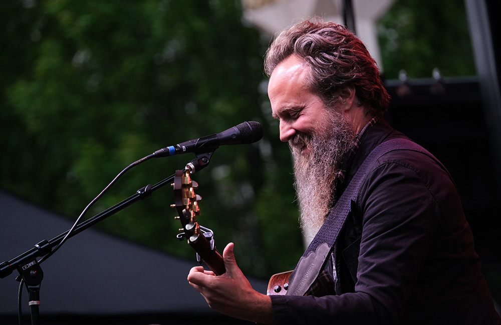 Iron & Wine, Pioneer Courthouse Square, photo by Joe Duquette