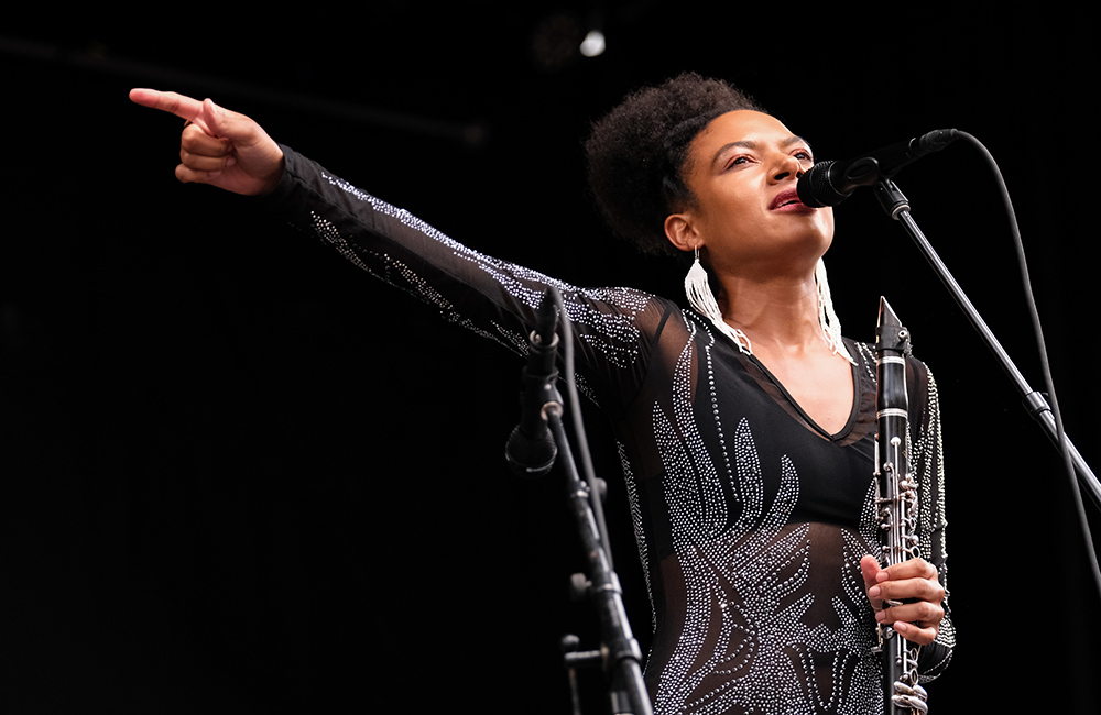 Allison Russell, Pioneer Courthouse Square, photo by Joe Duquette