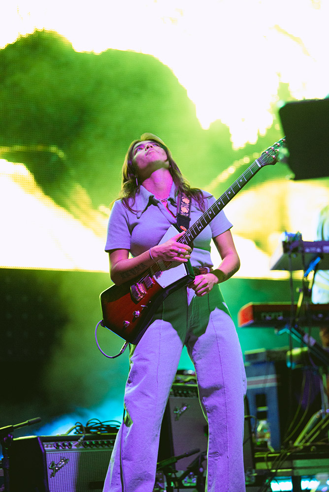 Sleater-Kinney, Edgefield Amphitheater, photo by Ignacio Quintana