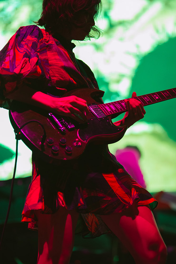 Sleater-Kinney, Edgefield Amphitheater, photo by Ignacio Quintana