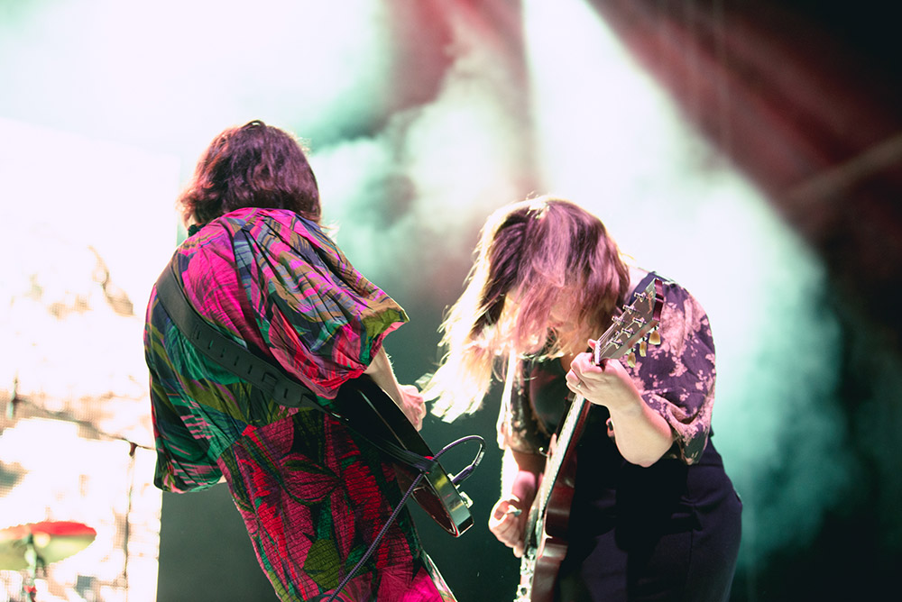 Sleater-Kinney, Edgefield Amphitheater, photo by Ignacio Quintana