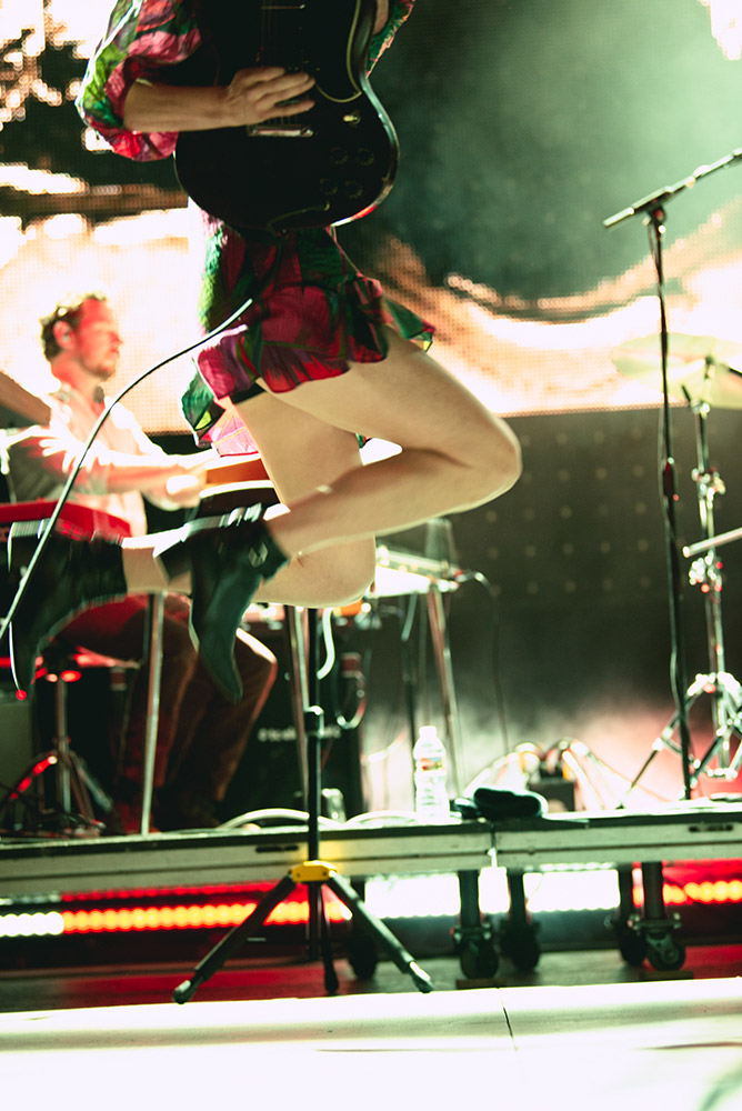 Sleater-Kinney, Edgefield Amphitheater, photo by Ignacio Quintana