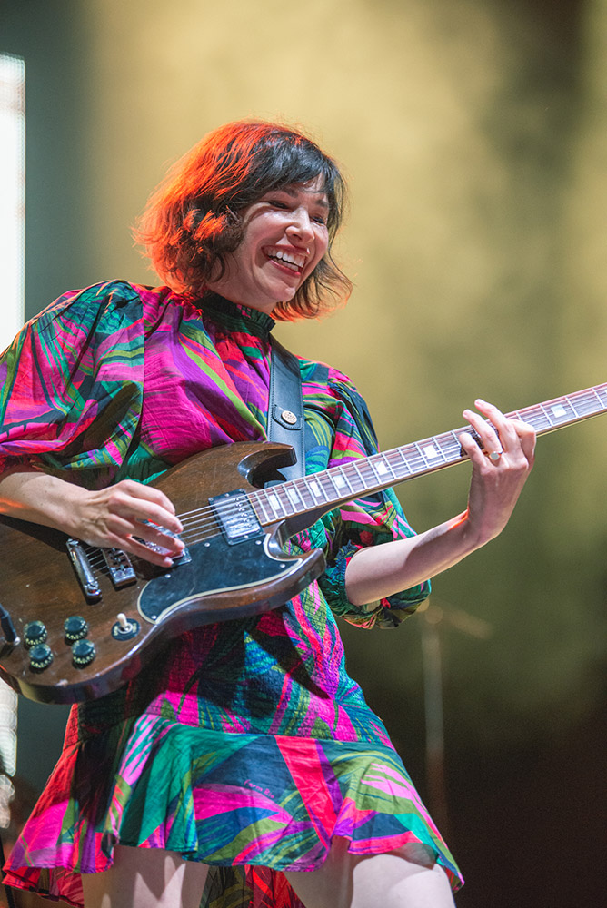 Sleater-Kinney, Edgefield Amphitheater, photo by Ignacio Quintana