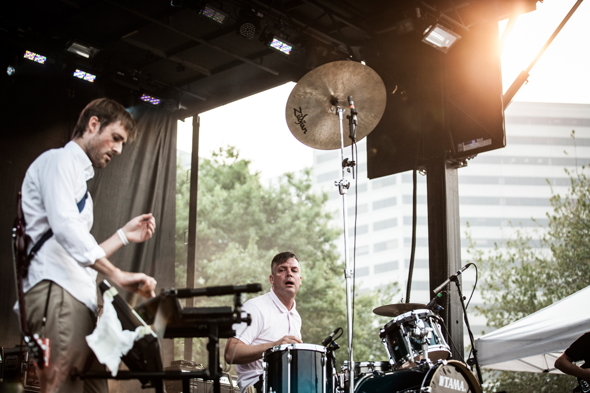 Battles, MusicfestNW, Tom McCall Waterfront Park, photo by Sam Gehrke