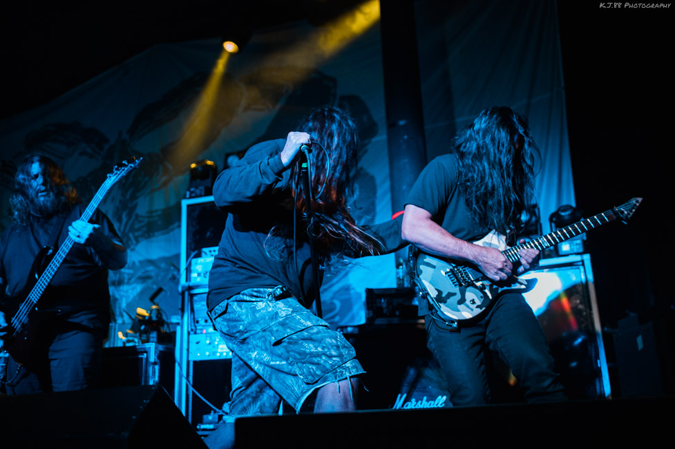 Obituary, Roseland Theater, photo by Kevin Pettigrew