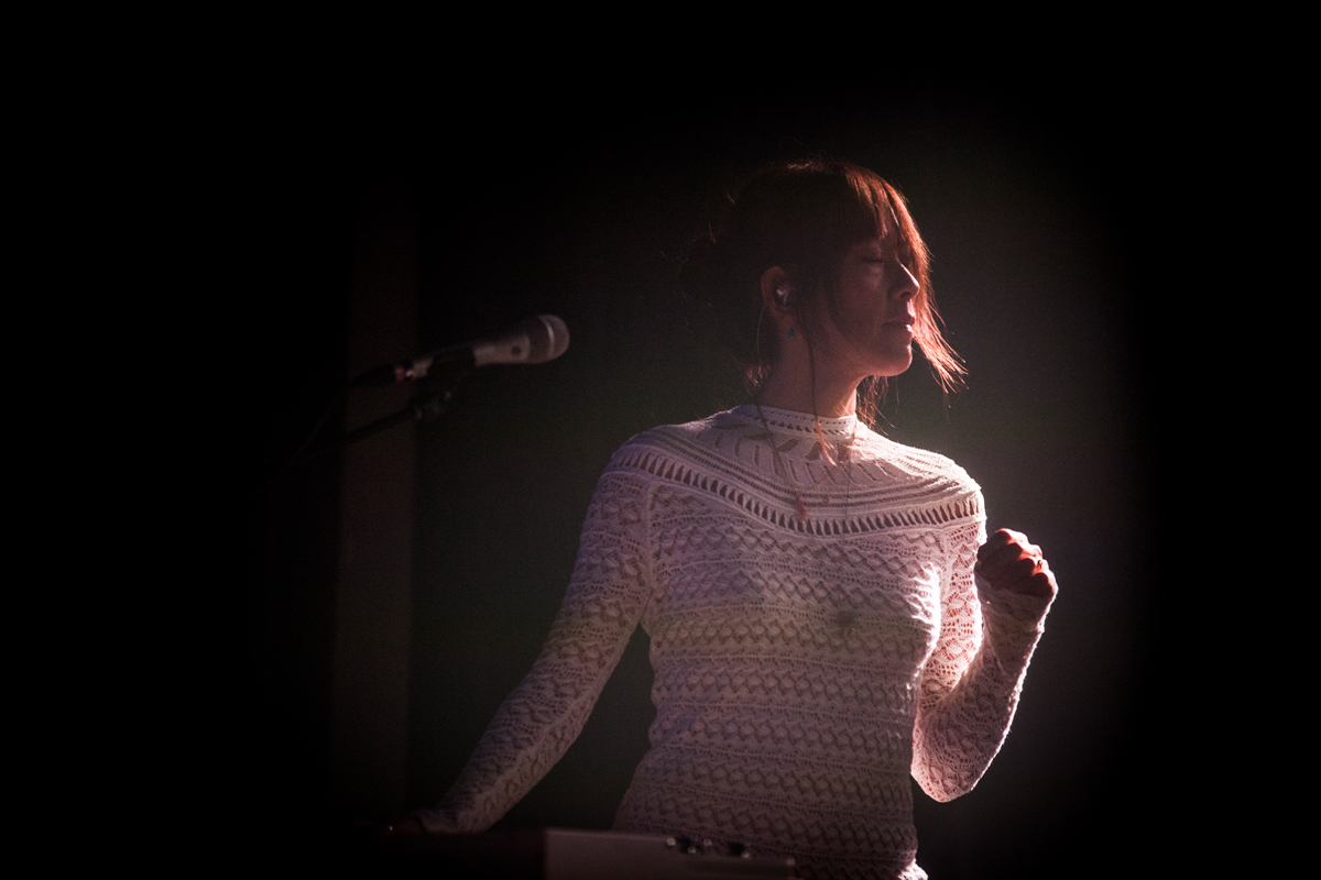 Blonde Redhead, Wonder Ballroom, photo by Sam Gehrke
