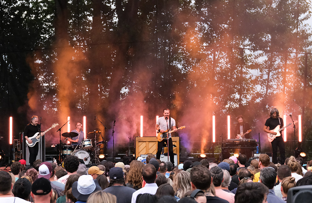 Death Cab for Cutie, Edgefield Amphitheater, photo by Joe Duquette