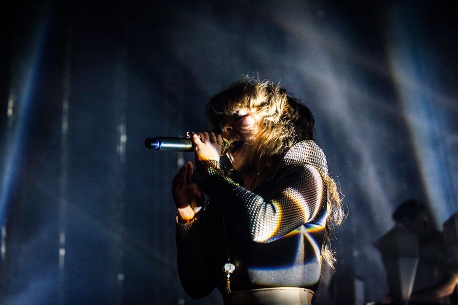 Purity Ring, McDonald Theatre, photo by Sam Gehrke