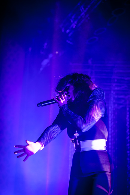 Purity Ring, McDonald Theatre, photo by Sam Gehrke