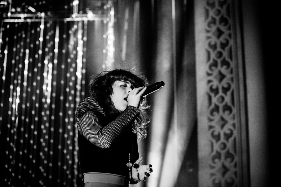 Purity Ring, McDonald Theatre, photo by Sam Gehrke
