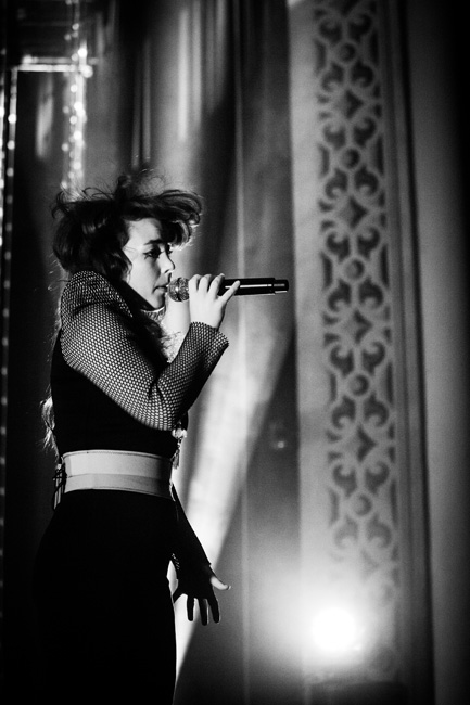 Purity Ring, McDonald Theatre, photo by Sam Gehrke