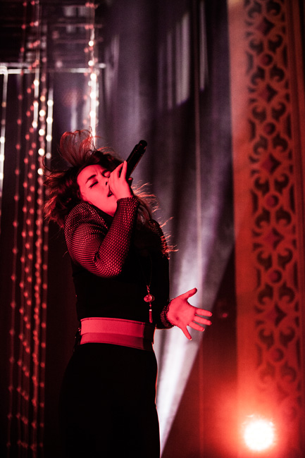 Purity Ring, McDonald Theatre, photo by Sam Gehrke