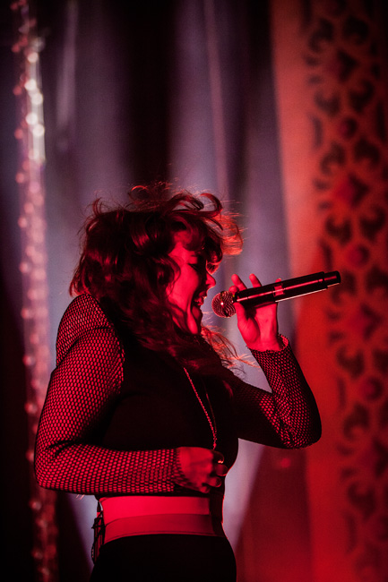 Purity Ring, McDonald Theatre, photo by Sam Gehrke