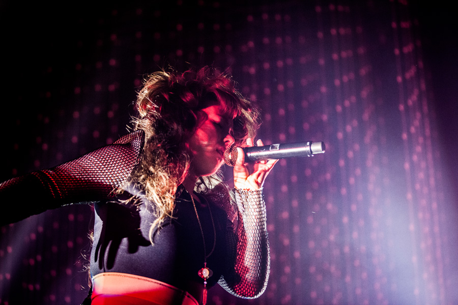 Purity Ring, McDonald Theatre, photo by Sam Gehrke