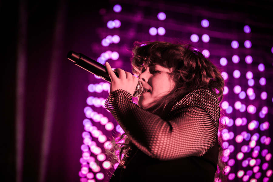 Purity Ring, McDonald Theatre, photo by Sam Gehrke