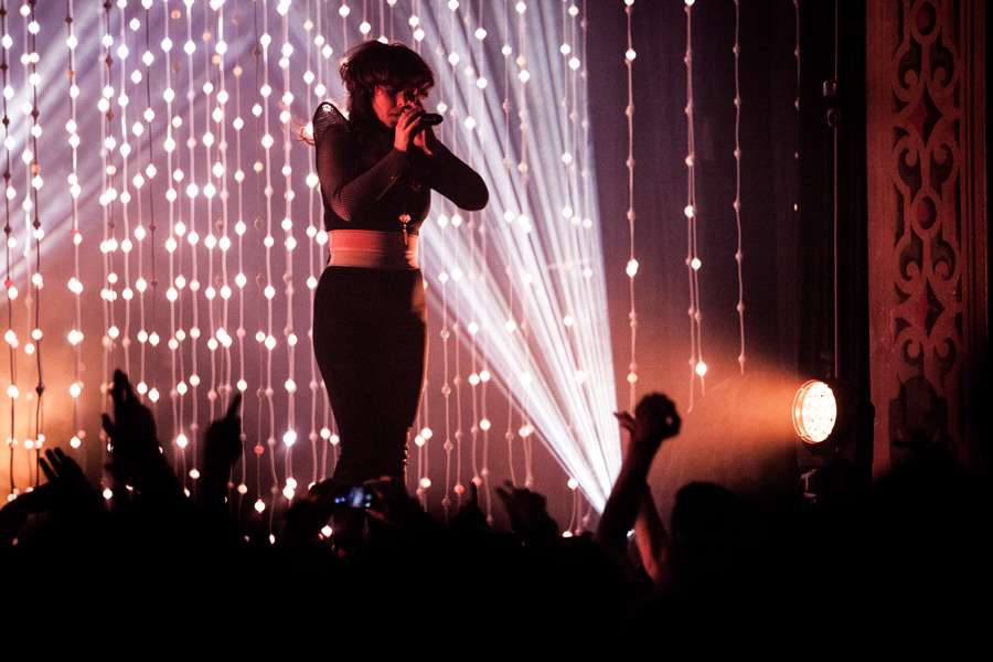 Purity Ring, McDonald Theatre, photo by Sam Gehrke
