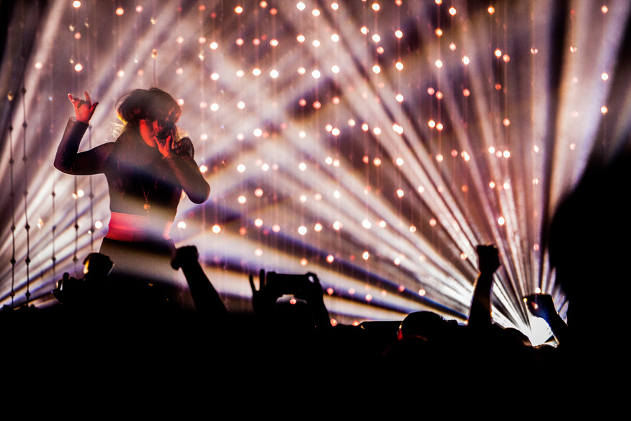 Purity Ring, McDonald Theatre, photo by Sam Gehrke