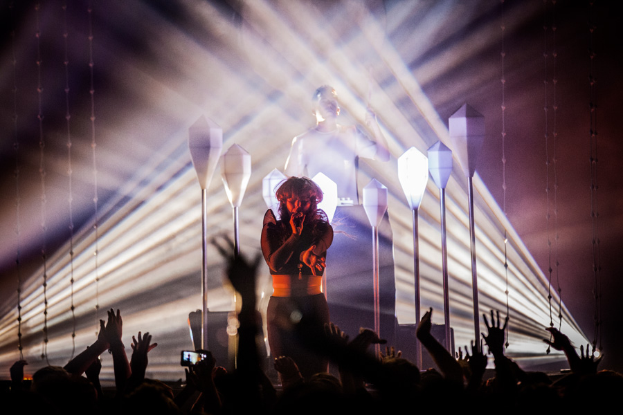 Purity Ring, McDonald Theatre, photo by Sam Gehrke