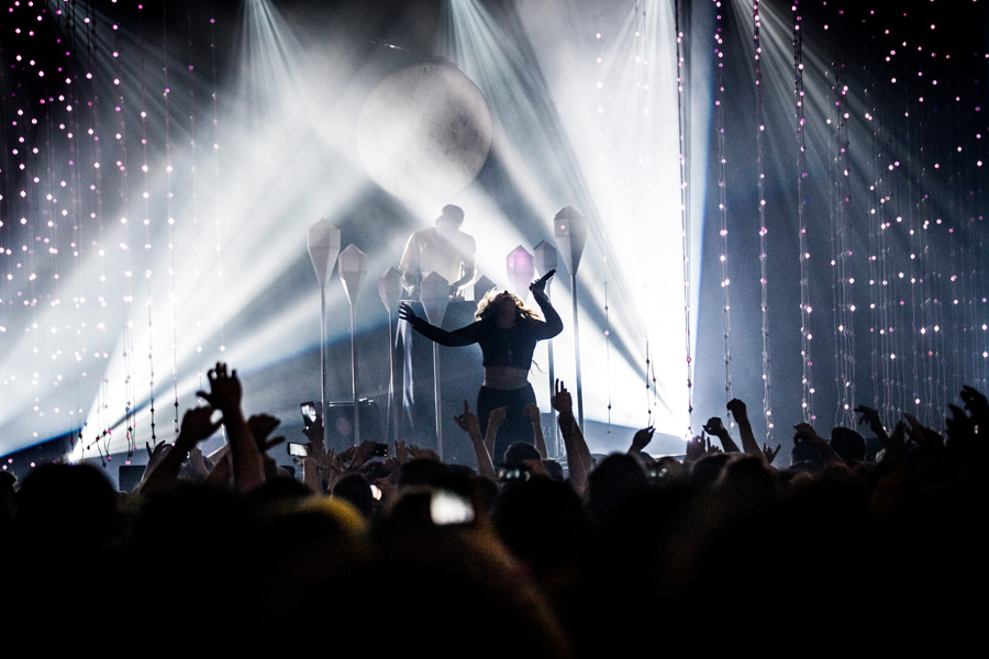 Purity Ring, McDonald Theatre, photo by Sam Gehrke